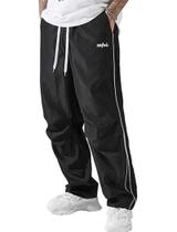 Calça de moletom ZAFUL Parachute Y2k Baggy para homens preta tamanho S Calça de moletom ZAFUL Parachute Y2k Baggy para homens preta tamanho S