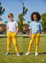 Calça de Moleton Peluciada Infantil Unissex Inverno