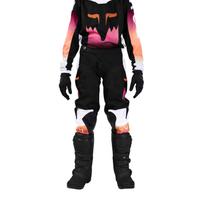 Calça de Motocross Fox Racing 180 Flora para Meninas - Preta/Rosa
