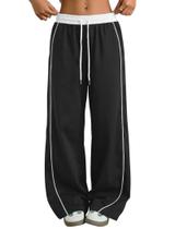 Calça de paraquedas ZAFUL Y2K Wide Leg Cargo Preta S
