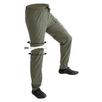 Calça De Pesca Com Ziper No Joelho Hidronatic Mar Negro UV50+ Musgo