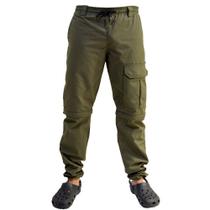 Calça De Pesca FPS 50+ Zíper Joelho Caqui - Mar Negro