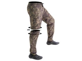 Calça de Pesca Vira Bermuda Mar Negro Hidronatic - Estonada Caqui