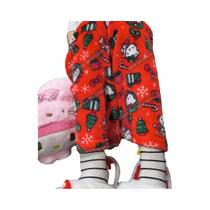 Calça de Pijama Feminina Hello Kitty - Grossa, de Lã, com Elástico Duplo