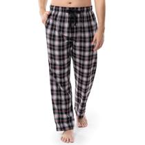 Calça de pijama Fruit of the Loom Yarn-dye Woven Flannel masculina preta
