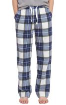 Calça de Pijama Infantil PATPAT Xadrez Azul Marinho e Branco Tamanho 13-14 Anos