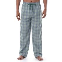 Calça de Pijama Masculina IZOD em Poliéster-Rayom Xadrez Verde e Azul Marinho M Calça de Pijama Masculina IZOD em Poliéster-Rayom Xadrez Verde e Azul Marinho M