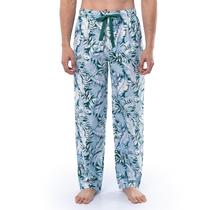 Calça de pijama masculina IZOD Relaxed Fit estampada em turquesa 3GG