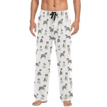 Calça de pijama Ollabaky Australian Shepherd Dog Print para homens