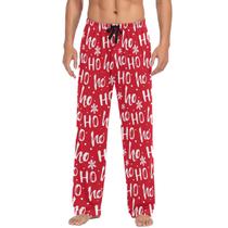 Calça de pijama Ollabaky Christmas Hohoho Snowflakes para homens XL