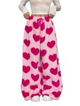 Calça de pijama RSGMU com estampa de leopardo felpuda de cintura alta para mulheres Calça de pijama RSGMU com estampa de leopardo felpuda de cintura alta para mulheres