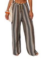 Calça de Saída de Praia ZAFUL Boho Marrom P Calça de Saída de Praia ZAFUL Boho Marrom P