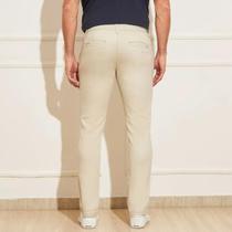 Calça de Sarja Chino FMF Com Bolso Traseiro Embutido Areia