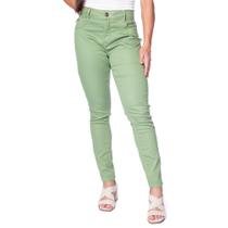 Calça de Sarja Feminina Pitt Skinny Verde