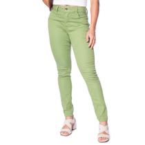 Calça de Sarja Feminina Pitt Skinny Verde