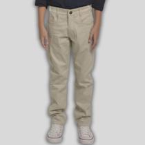 Calça De Sarja Infantil Juvenil Menino Moderno Slim Fit 1-16