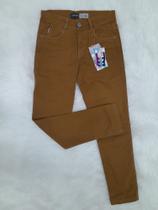 Calça de sarja marrom masc juvenil Calça de sarja marrom masc juvenil