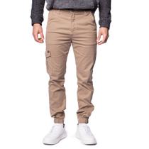 Calça de Sarja Masculina Max Denim Jogger Caqui Calça de Sarja Masculina Max Denim Jogger Caqui