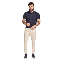 Calça de sarja social masculina max denim bolso faca