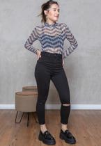 Calça de Sarja Super Skinny Preta