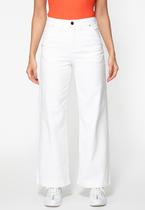 Calça de Sarja Wide Leg Branco