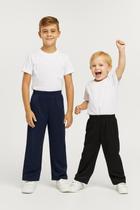 Calça de Uniforme Escolar Infantil e Juvenil Helanca Flanelada