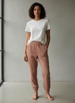 Calça de veludo cotelê e elastano rosa Calça de veludo cotelê e elastano rosa