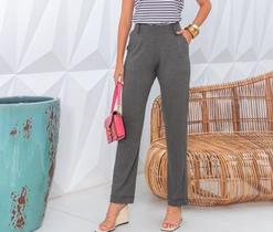 Calça de Viscolycra com Bolsos e Barra Italiana - Tamanho Único até 44 Calça de Viscolycra com Bolsos e Barra Italiana - Tamanho Único até 44