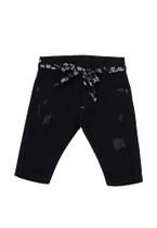 Calça Denim Black Tule Preta Ok & Pakita