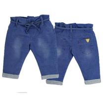 Calça Denim Clochard Menina - Marinho - Grow Up Calça Denim Clochard Menina - Marinho - Grow Up