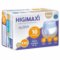 Calça Descartável Higimaxi tamanho XXG com 10 unidades