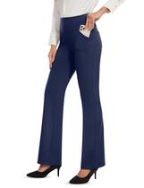 Calça Desol de cintura alta azul marinho com 4 bolsos