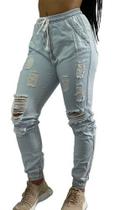 Calça Destroy Jogger Jeans Feminina C35