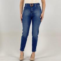 Calça Detox Jeans Mom com Cinto Feminina Calça Detox Jeans Mom com Cinto Feminina