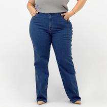 Calça Detox Jeans Reta Plus Size Feminina Calça Detox Jeans Reta Plus Size Feminina