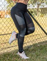 Calça Dia a Dia Feminina Punho com Recortes em Cirrê e Tela Envio Imediato Calça Dia a Dia Feminina Punho com Recortes em Cirrê e Tela Envio Imediato