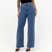 Calça Dipanno Jeans Wide Leg Feminina