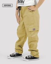 Calça DR7 Street Cargo Juvenil - Caqui