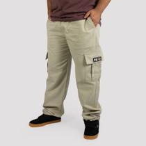 Calça DR7 Street Cargo Logo Hidrante - Bege