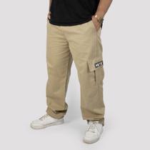 Calça DR7 Street Cargo Logo Hidrante - Caqui