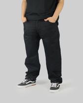 Calça DR7 Street Reta Sarja Logo Letter - Preta Calça DR7 Street Reta Sarja Logo Letter - Preta