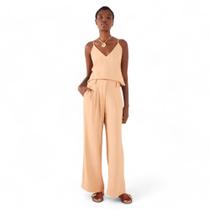 Calça Dress To Pantalona Pregas Frente
