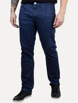 Calça Dudalina Jeans Masculina Regular Stretch Classica Azul Escuro