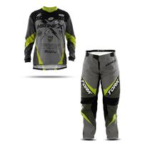 Calça e Camisa Motocross Insane X Cinza e Amarelo (Tamanhos) Cam. Xgg - Cal. 54 Calça e Camisa Motocross Insane X Cinza e Amarelo (Tamanhos) Cam. Xgg - Cal. 54
