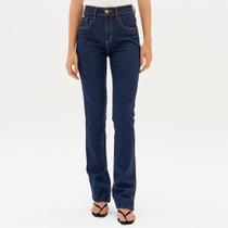 Calça Easy Lança Perfume Boot Cut High Ou26 Azul Feminino