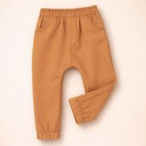 Calça Ecolinho: Conforto E Estilo Para Bebês Marrom Barroco Cor:MarromTamanho:0-3M
