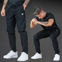 Calça Elast Fit Preta com Elastano Premium Ziper de Ajuste no Punho Black Targ Calça Elast Fit Preta com Elastano Premium Ziper de Ajuste no Punho Black Targ
