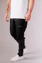 Calça elastic masculina com fechamento em zíper na barra