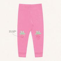 Calça Em Malha Bebê Menina Fakini Cor:RosaTamanho:M Calça Em Malha Bebê Menina Fakini Cor:RosaTamanho:M
