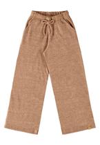 Calça em Malha Canelada Juvenil Gloss